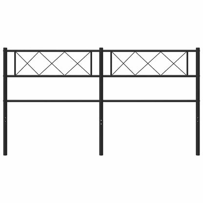 vidaXL Ersatz-Kopfteil Metall Schwarz 135 cm