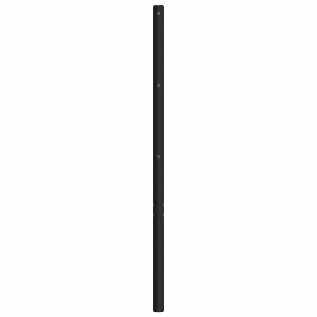 vidaXL Ersatz-Kopfteil Metall Schwarz 135 cm