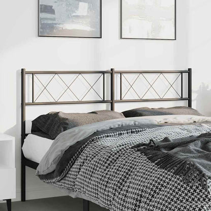 vidaXL Ersatz-Kopfteil Metall Schwarz 135 cm