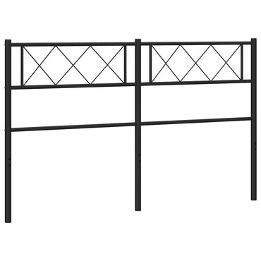 vidaXL Ersatz-Kopfteil Metall Schwarz 150 cm