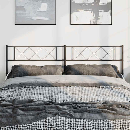 vidaXL Ersatz-Kopfteil Metall Schwarz 180 cm