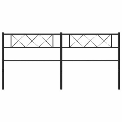 vidaXL Ersatz-Kopfteil Metall Schwarz 180 cm