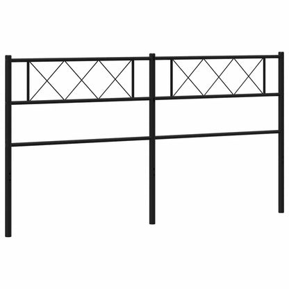 vidaXL Ersatz-Kopfteil Metall Schwarz 180 cm