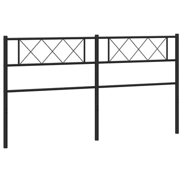 vidaXL Ersatz-Kopfteil Metall Schwarz 200 cm