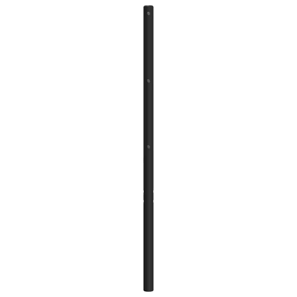 vidaXL Ersatz-Kopfteil Metall Schwarz 200 cm