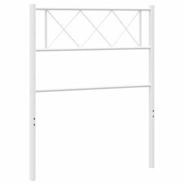 vidaXL Ersatz-Kopfteil Metall Weiß 75 cm