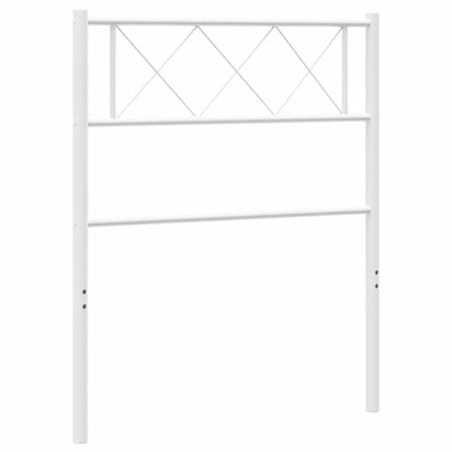 vidaXL Ersatz-Kopfteil Metall Weiß 75 cm