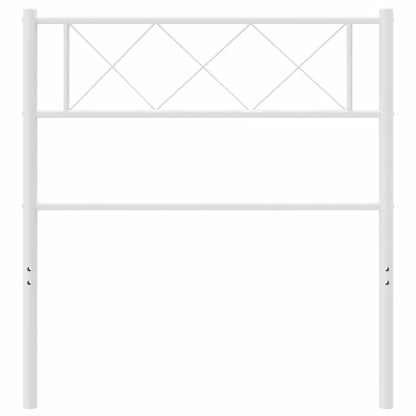 vidaXL Ersatz-Kopfteil Metall Weiß 90 cm