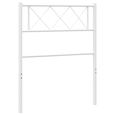 vidaXL Ersatz-Kopfteil Metall Weiß 107 cm