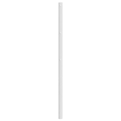 vidaXL Ersatz-Kopfteil Metall Weiß 107 cm