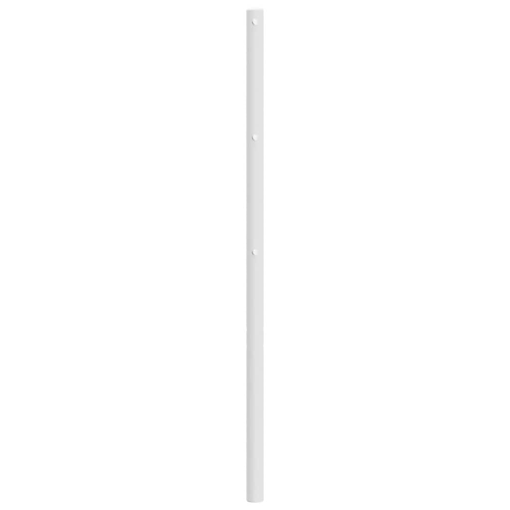 vidaXL Ersatz-Kopfteil Metall Weiß 135 cm