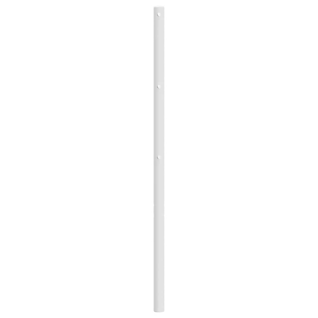 vidaXL Ersatz-Kopfteil Metall Weiß 200 cm