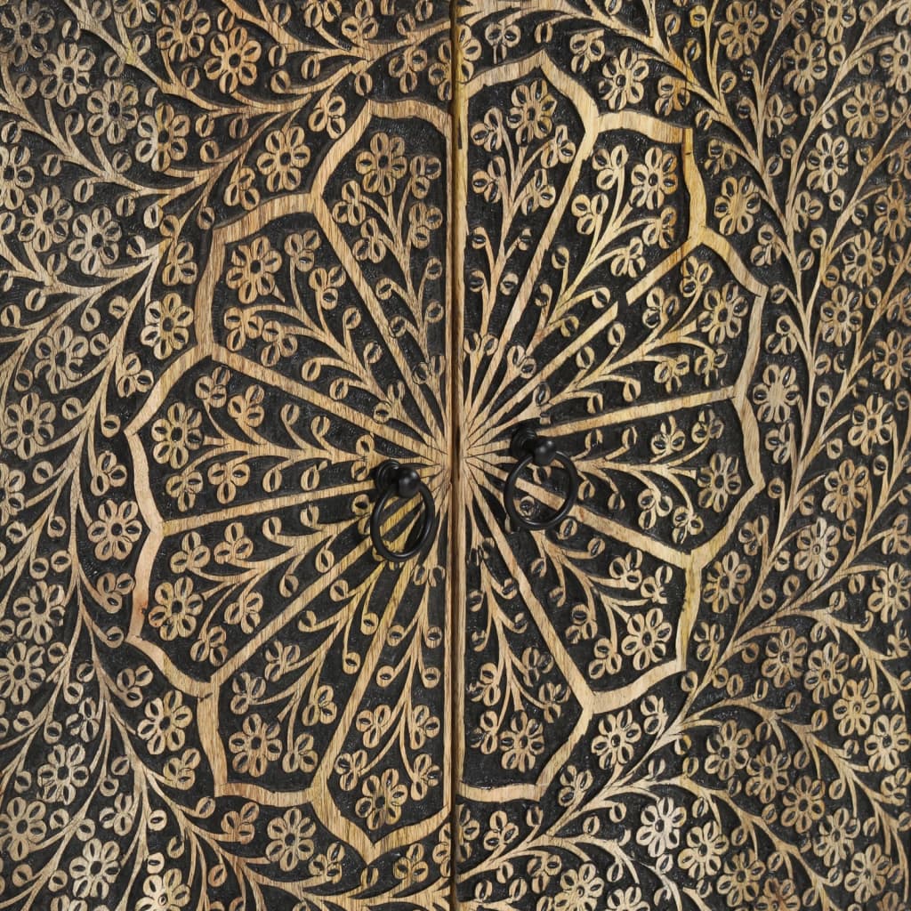 vidaXL Beistellschränke 3 Stk. 60x33x75 cm Massivholz Mango