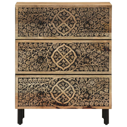 vidaXL Beistellschränke 3 Stk. 60x33x75 cm Massivholz Mango