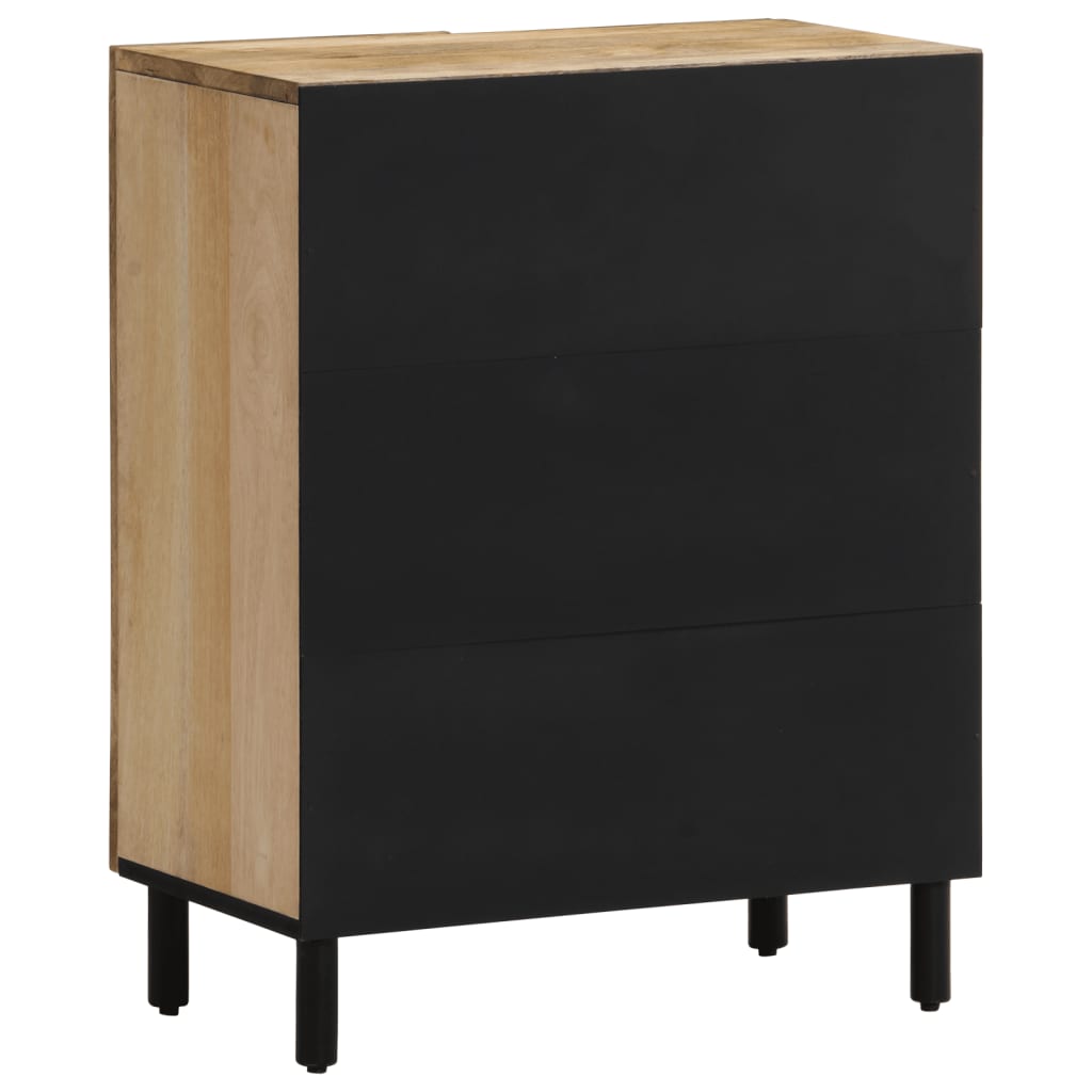 vidaXL Beistellschränke 3 Stk. 60x33x75 cm Massivholz Mango