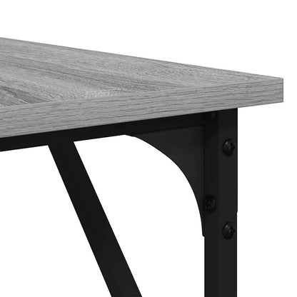 vidaXL Schreibtisch Grau Sonoma 149x149x75 cm Holzwerkstoff