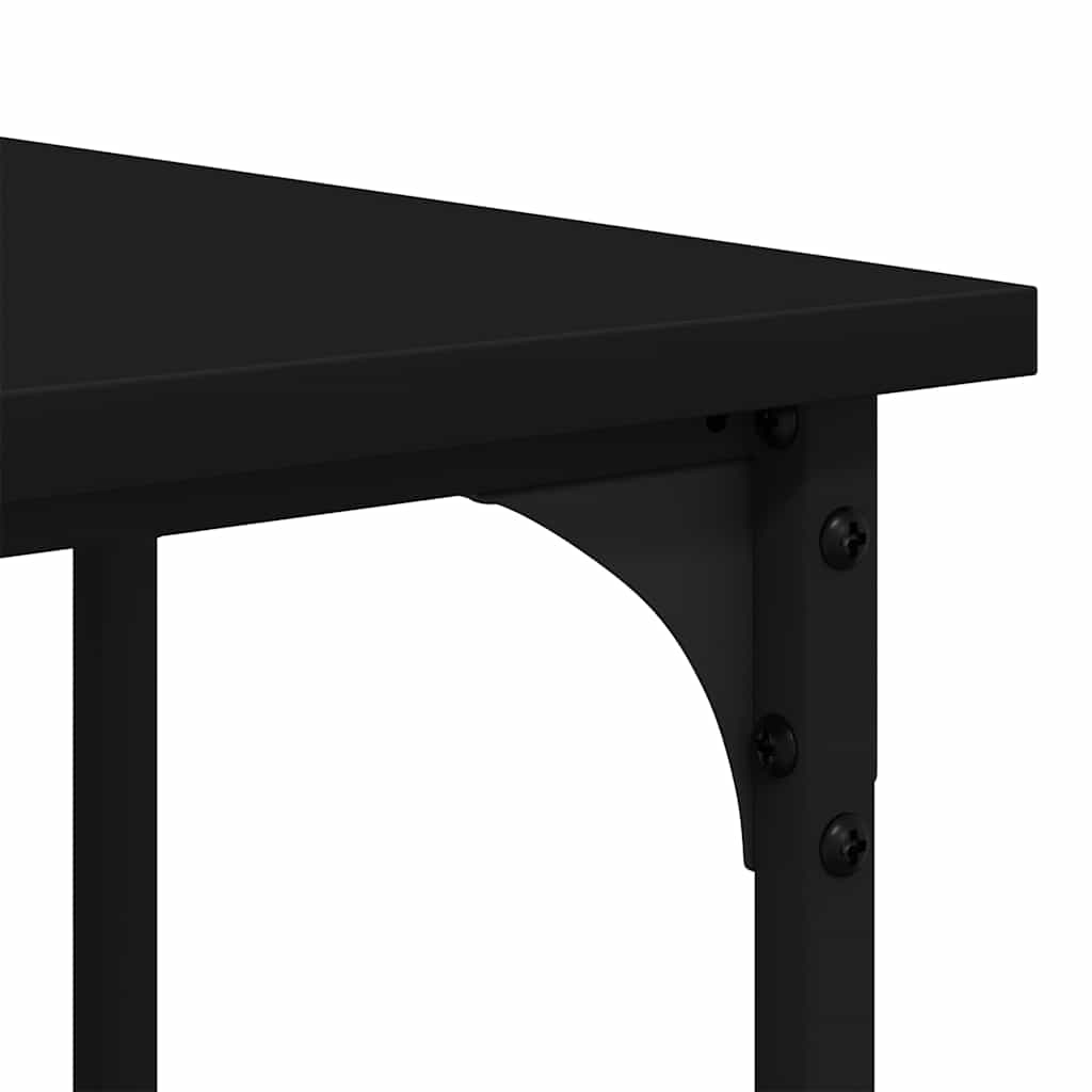 vidaXL Schreibtisch Schwarz 139x139x75 cm Holzwerkstoff