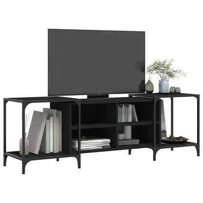 vidaXL Meuble TV Noir 153x37x50 cm Aggloméré