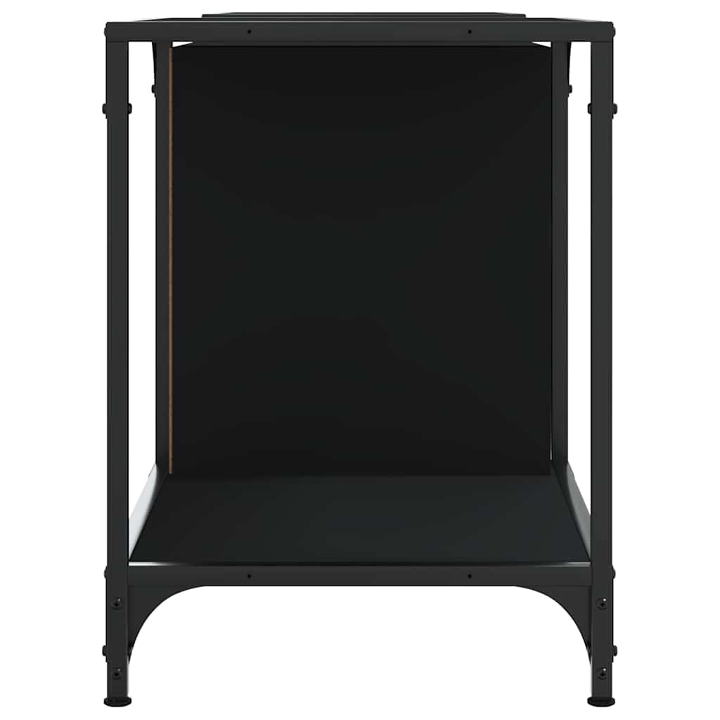 vidaXL Meuble TV Noir 153x37x50 cm Aggloméré