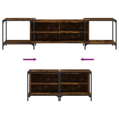 vidaXL TV-Schrank Räuchereiche 203x37x50 cm Holzwerkstoff