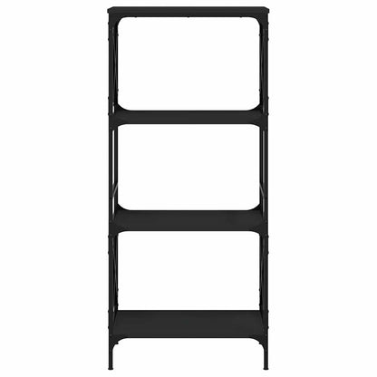 vidaXL Bücherregal 4 Böden Schwarz 59x35x132 cm Holzwerkstoff