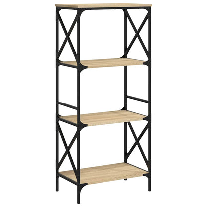 vidaXL Bücherregal 4 Böden Sonoma-Eiche 59x35x132 cm Holzwerkstoff