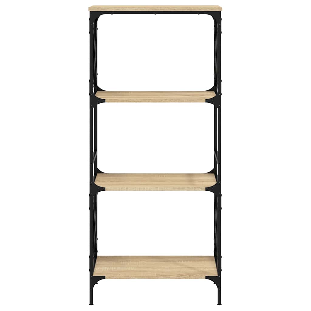 vidaXL Bücherregal 4 Böden Sonoma-Eiche 59x35x132 cm Holzwerkstoff