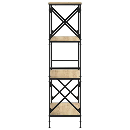vidaXL Bücherregal 4 Böden Sonoma-Eiche 59x35x132 cm Holzwerkstoff