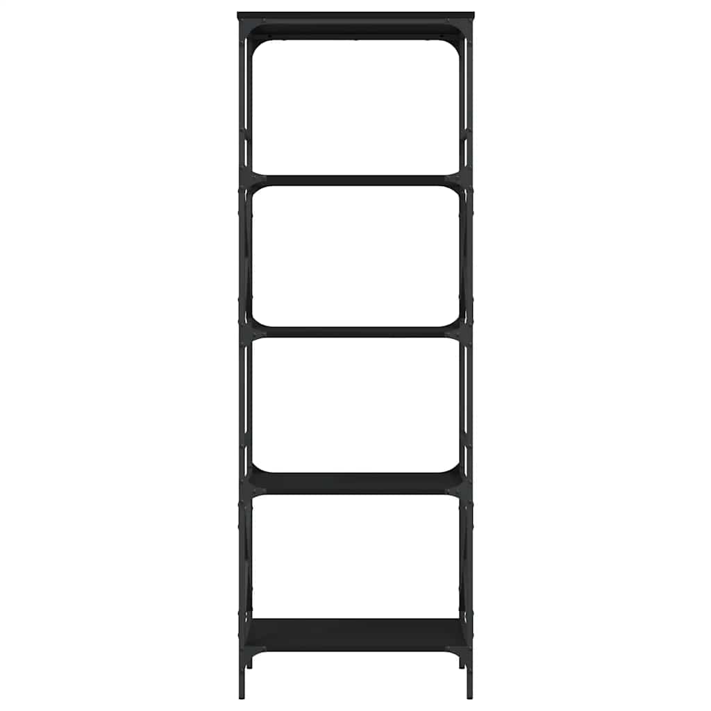 vidaXL Bücherregal 5 Böden Schwarz 59x35x171 cm Holzwerkstoff