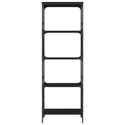 vidaXL Bücherregal 5 Böden Schwarz 59x35x171 cm Holzwerkstoff