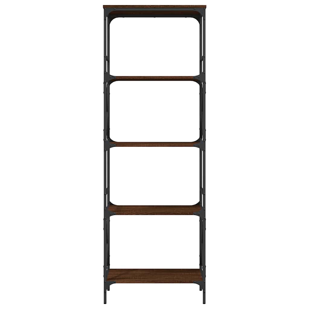 vidaXL Bücherregal 5 Böden Braun Eiche-Optik 59x35x171cm Holzwerkstoff