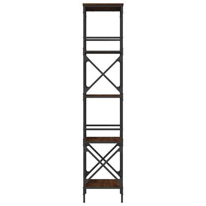 vidaXL Bücherregal 5 Böden Braun Eiche-Optik 59x35x171cm Holzwerkstoff