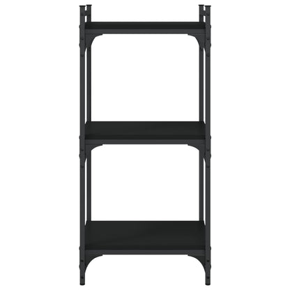 vidaXL Bücherregal 3 Böden Schwarz 40x30x86 cm Holzwerkstoff