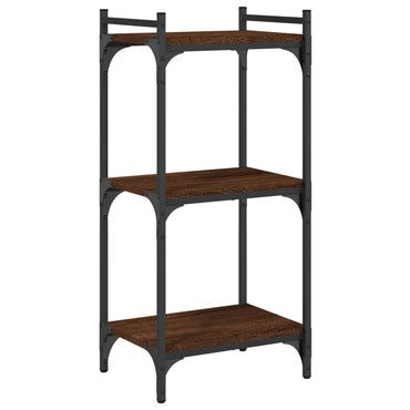 vidaXL Bücherregal 3 Böden Braun Eichen-Optik 40x30x86cm Holzwerkstoff