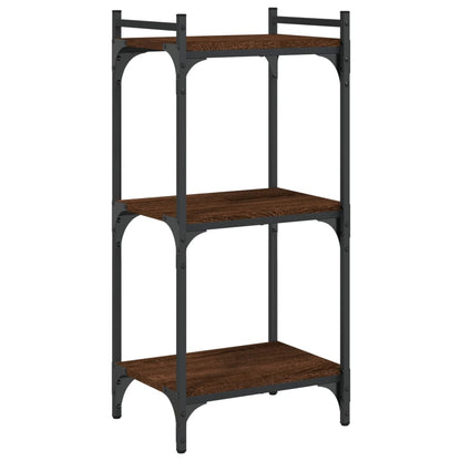 vidaXL Bibliothèque 3 étagères marron aspect chêne 40x30x86 cm Bois d'ingénierie