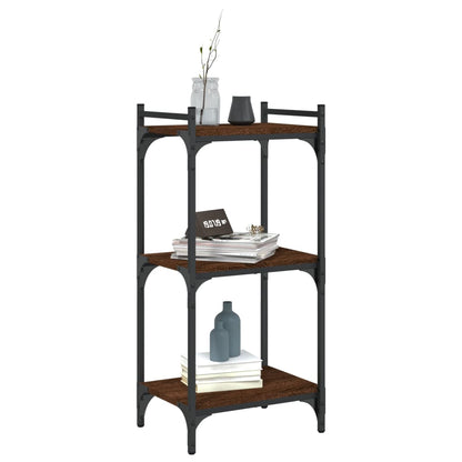 vidaXL Bibliothèque 3 étagères marron aspect chêne 40x30x86 cm Bois d'ingénierie