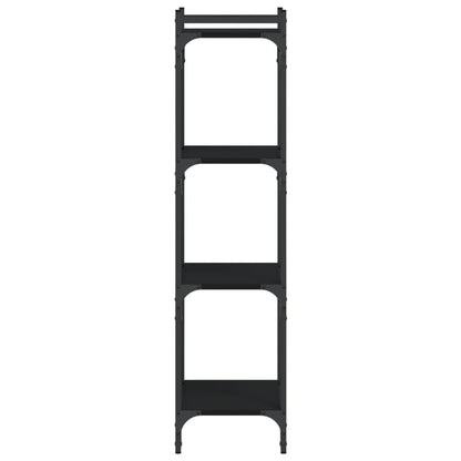 vidaXL Bücherregal 4 Böden Schwarz 40x30x120 cm Holzwerkstoff