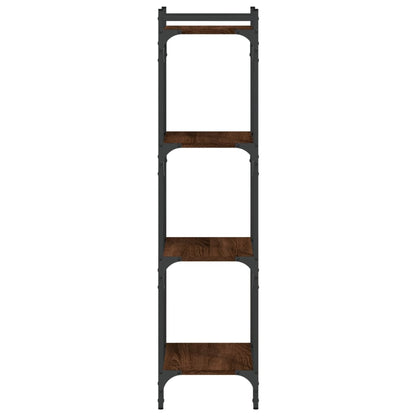 vidaXL Bücherregal 4 Böden Braun Eiche-Optik 40x30x120cm Holzwerkstoff