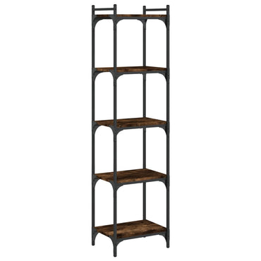 vidaXL Bücherregal 5 Böden Räuchereiche 40x30x154 cm Holzwerkstoff