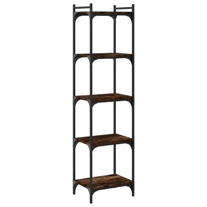 vidaXL Bücherregal 5 Böden Räuchereiche 40x30x154 cm Holzwerkstoff