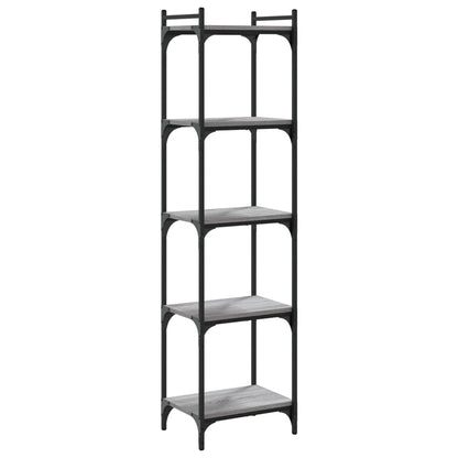 vidaXL Bücherregal 5 Böden Grau Sonoma 40x30x154 cm Holzwerkstoff