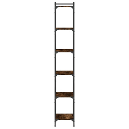 vidaXL Bücherregal 6 Böden Räuchereiche 40x30x188 cm Holzwerkstoff