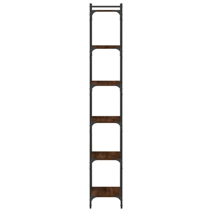 vidaXL Bücherregal 6 Böden Braun Eiche-Optik 40x30x188cm Holzwerkstoff