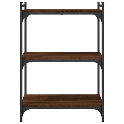 vidaXL Bücherregal 3 Böden Braun Eichen-Optik 60x30x86cm Holzwerkstoff