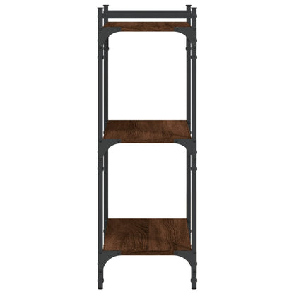 vidaXL Bücherregal 3 Böden Braun Eichen-Optik 60x30x86cm Holzwerkstoff