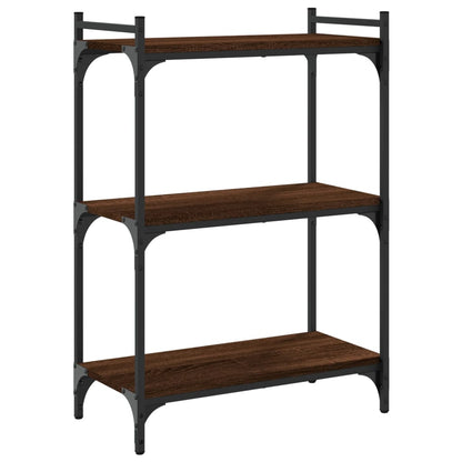 vidaXL Bücherregal 3 Böden Braun Eichen-Optik 60x30x86cm Holzwerkstoff