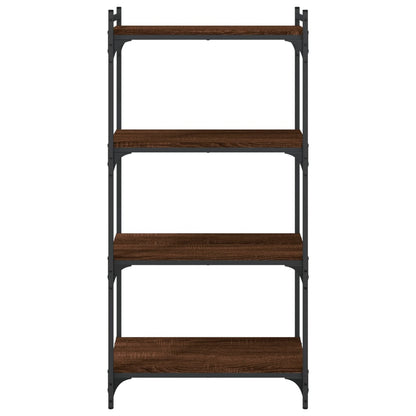 vidaXL Bücherregal 4 Böden Braun Eiche-Optik 60x30x120cm Holzwerkstoff