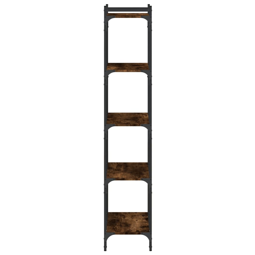 vidaXL Bücherregal 5 Böden Räuchereiche 60x30x154 cm Holzwerkstoff