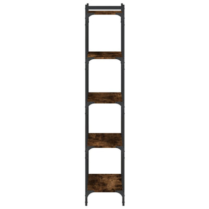 vidaXL Bücherregal 5 Böden Räuchereiche 60x30x154 cm Holzwerkstoff