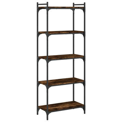 vidaXL Bücherregal 5 Böden Räuchereiche 60x30x154 cm Holzwerkstoff